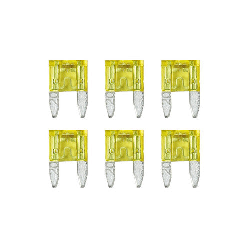 Smart LED Lamp, set of 6 micro blade fuses with LED indicator, 12/32V - 20A