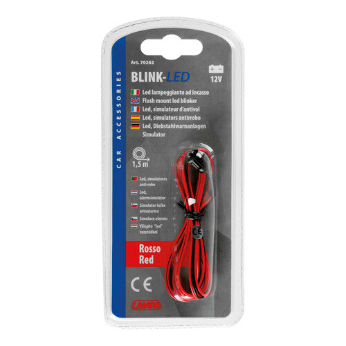 Lámpara LED intermitente, simulador de alarma activado, 12 V 70262