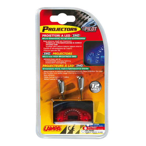 Pilot Proiettori a Led SMD 12V - Rosso