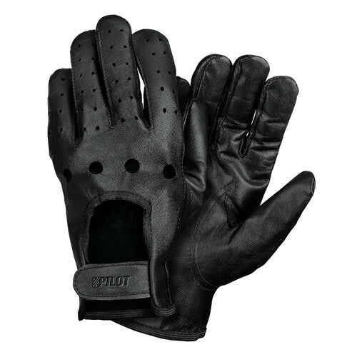 Pilot -3, driving gloves - M - Black