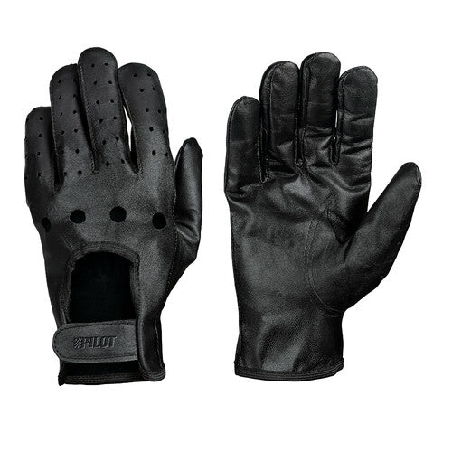 Pilot -3, driving gloves - M - Black