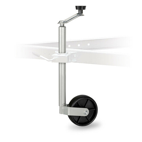 Servospulenlampe für Anhänger und Wohnwagen, Vollgummirad 160 mm