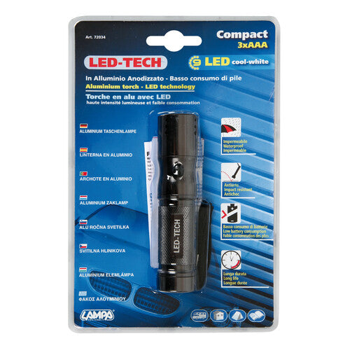 Led-Tech Lamp, 9 LED aluminum flashlight