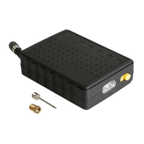 Pocket compressor lamp with LED flashlight