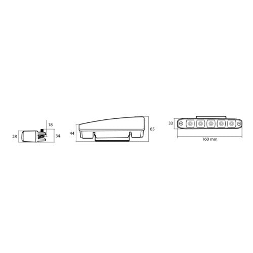 Pilot Fari a Led per marcia diurna - DRL S-5 - 12V