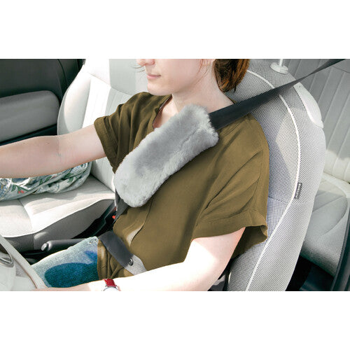 Lampa Cuscino avvolgicintura in vera pelliccia di montone - Grigio