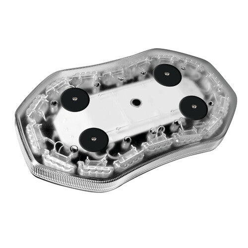 Lampa Barra lampeggiante arancio a 64 led, 10/30V - Base magnetica