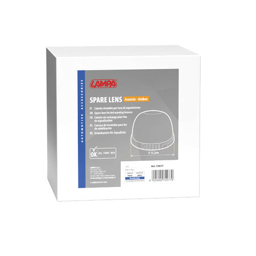 Lampa Calotta ricambio per luce di segnalazione art. 72993 - Arancio 72977