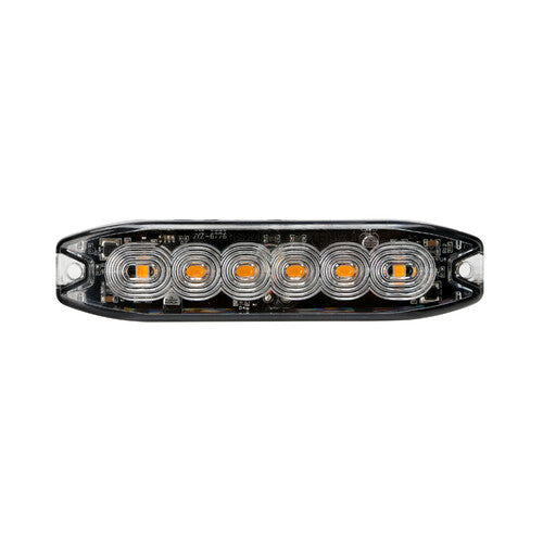 Lampa Luce di segnalazione multifunzione a 6 Led, 12/24V - Arancio