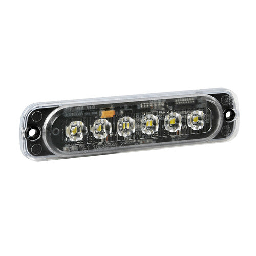 Lampa Luce strobo multifunzione a 6 Led, 12/24V - Bianco