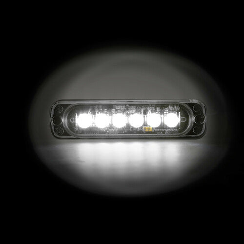 Lampa Luce strobo multifunzione a 6 Led, 12/24V - Bianco