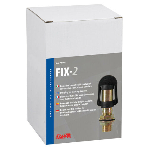 Lampa Fix-2, Pin con conector DIN para luz de señalización, conexión tubular 73009