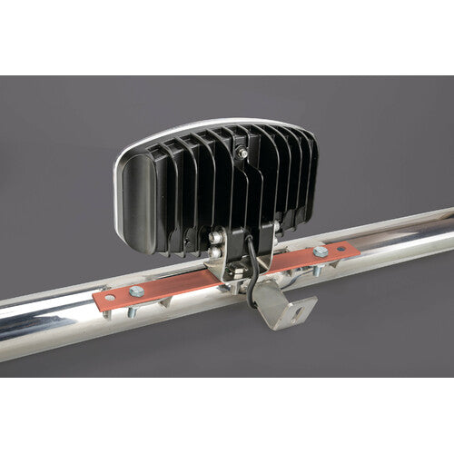 Lámpara S4, soporte de acero inoxidable para faros delanteros - 260 x 30 mm 73036