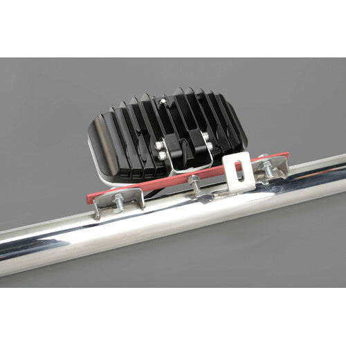 Lámpara S4, soporte de acero inoxidable para faros delanteros - 260 x 30 mm 73036
