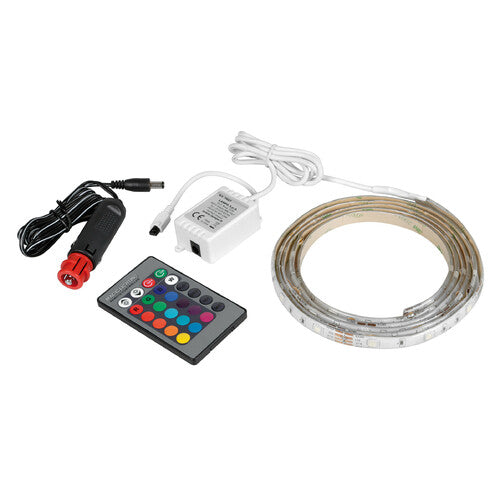 Lámpara de tira adhesiva LED RGB, 12/24 V - 200 cm 73627
