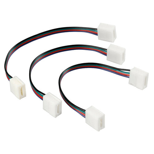 Lampa Connect-2, Verbinder mit Verlängerung für RGB-LED-Streifen, 3er-Set 73649