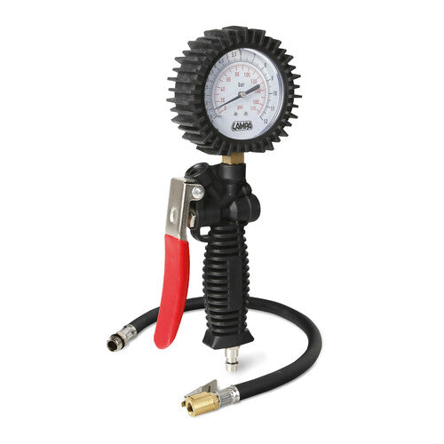 Lámpara de inflado de neumáticos con manómetro de precisión de 270° - Máx. 12 bar/170 PSI 74018