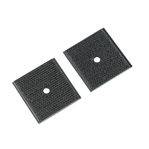 Clips para lámpara Pressotex, agujero central, juego de 2 piezas - 35x35 mm 74654