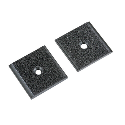 Clips para lámpara Velour, agujero central, juego de 2 piezas - 35x35 mm 74655