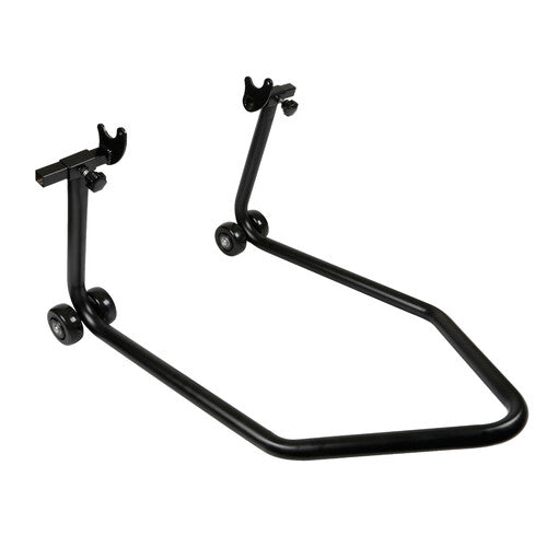 Rear stand with fork sliders