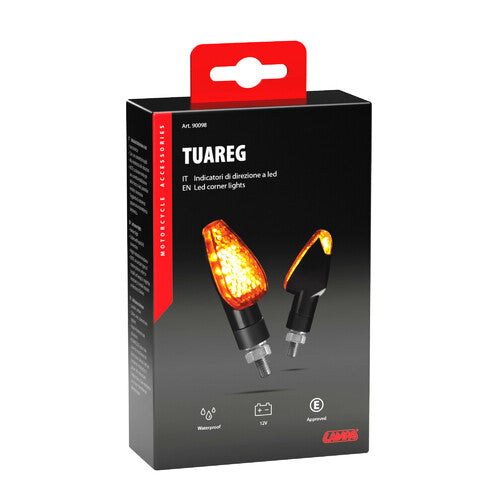 Tuareg-Lampe, LED-Blinker – 12 V LED – Schwarz