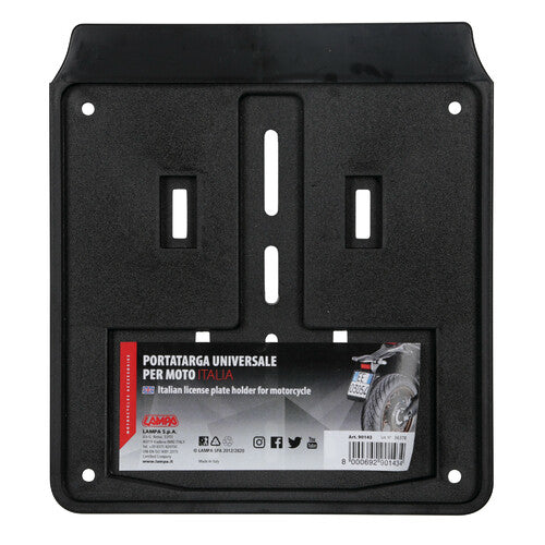 Universal motorcycle license plate holder