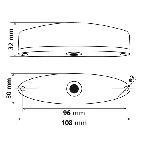 Lámpara Porster, luz trasera LED de 12 V 90159