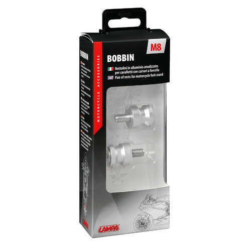 Par de soportes para trípode de lámpara - 8x1,25 mm - Aluminio 90331