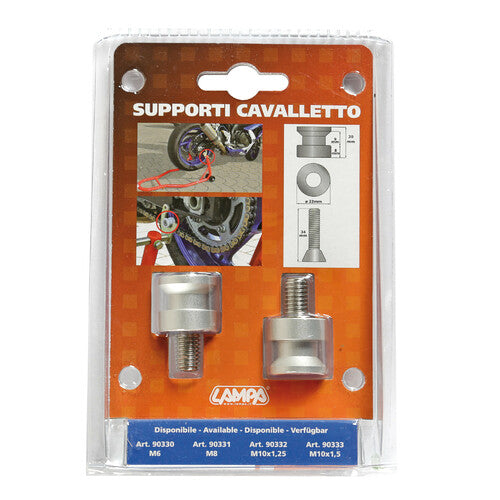 Lampa Coppia supporti cavalletto - 10x1,50 mm - Alluminio 90333