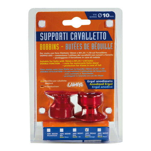 Lampa Kit supporti cavalletto - 10 mm - Rosso 90342