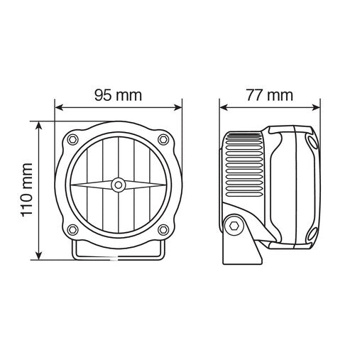 Lampa Max-Lum 2, par de faros antiniebla LED, 12 V 90461