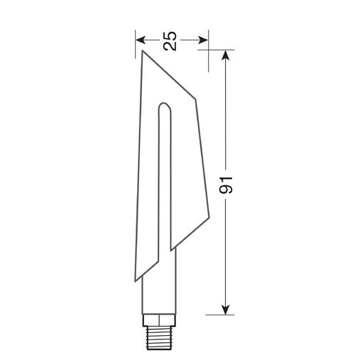 Lampa Ciclon, intermitentes LED - 12V LED 90473