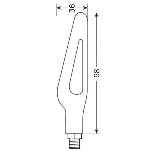 Lámpara de señal de giro secuencial LED Glory SQ - LED de 12 V 90474