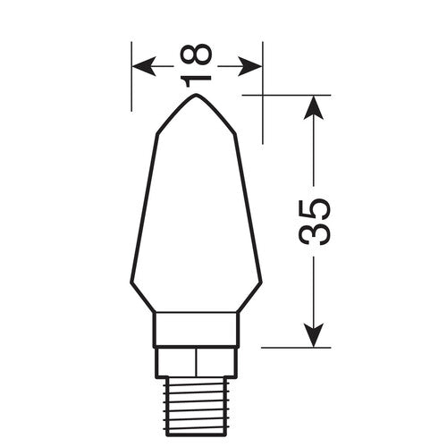 Lampa Micro, intermitentes LED - 12 V LED 90475