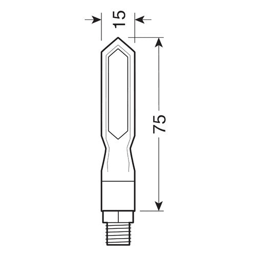 Lámpara de señal de giro secuencial LED Piercer SQ - 12 V LED 90479