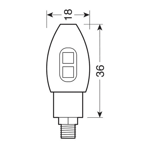 Lampa Volt, intermitentes LED - Plata 90505