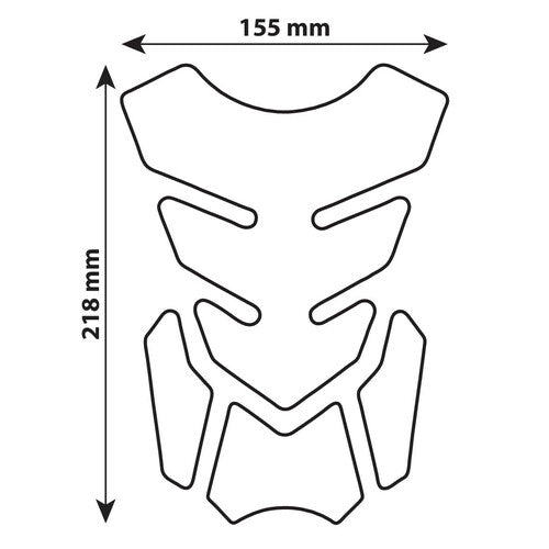Protector adhesivo para depósito Lampa Pro-Tank X2 - Negro 90511