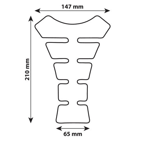 Protector adhesivo para depósito Lampa Pro-Tank X4 - Negro 90515
