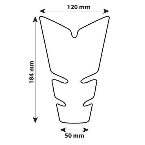 Protector adhesivo para depósito Lampa Pro-Tank X5 - Negro 90517