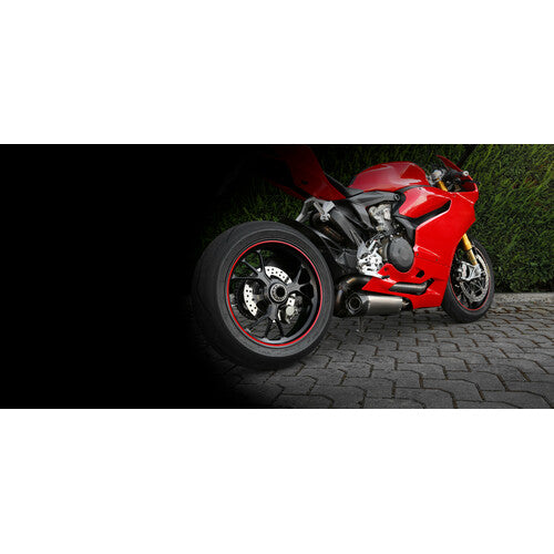 Lampa Wheel Stripe Racing, adhesive profile for wheel rims - Red