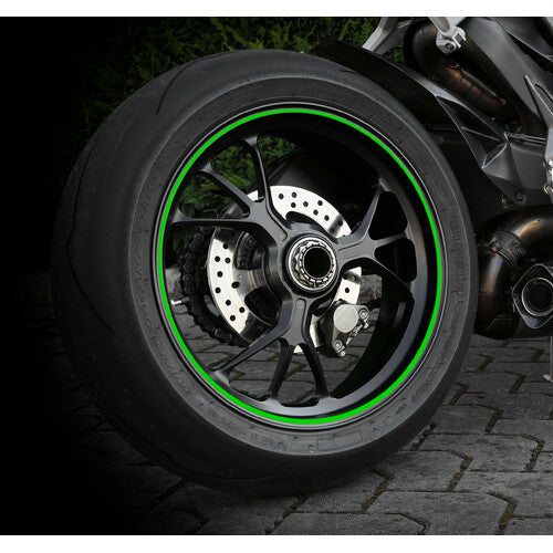 Lampa Wheel Stripe Racing, adhesive profile for wheel rims - Green