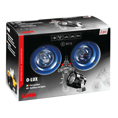 Lámpara O-Lux, par de faros auxiliares LED, 12 V - Azul 90534