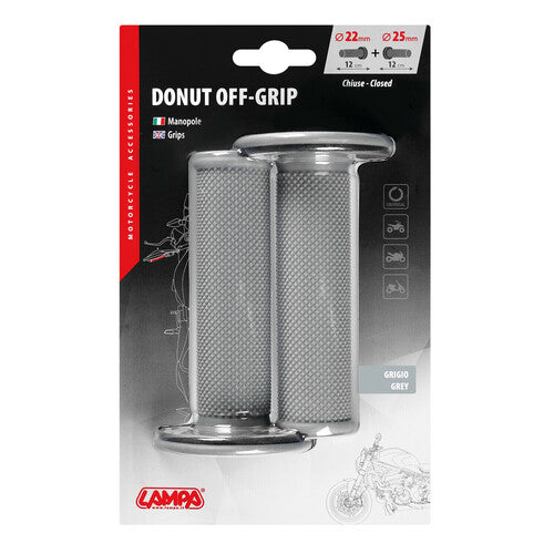 Lampa Donut Offroad-Griffe, Universalgriffe – Grau