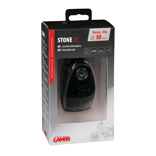 Stone XL Disc Lock - 10mm Pin - Black