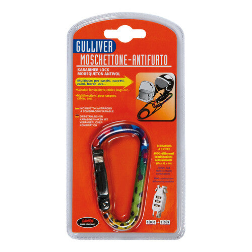 Gulliver Lamp, Anti-Theft Carabiner - Spotted
