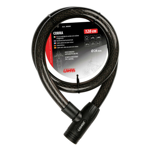 Cobra Lamp, multiple steel braid - 120 cm