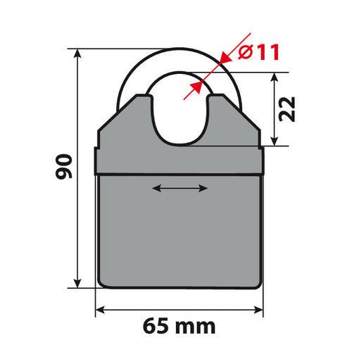 Lámpara C-Lock 200, cadena antirrobo - 200 cm 90631