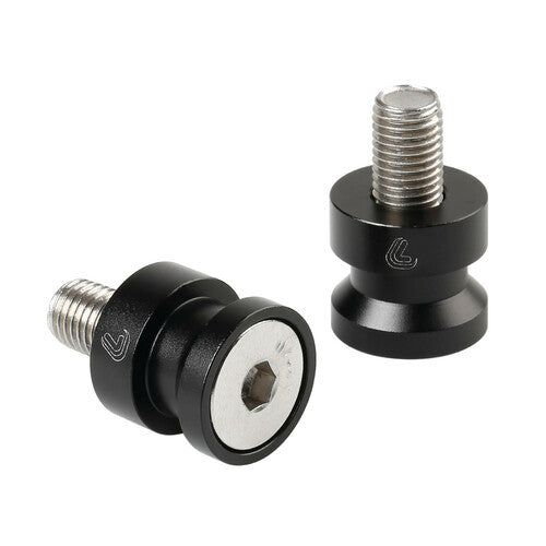 Par de soportes para trípode de lámpara - 10 x 1,25 mm - Negro 90641