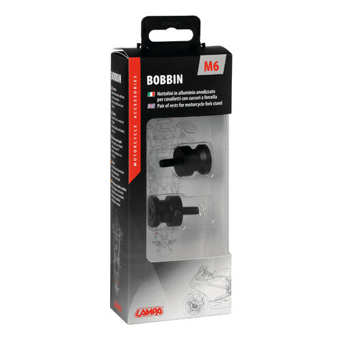 Lamp Pair of Tripod Mounts - 6x1 mm - Black