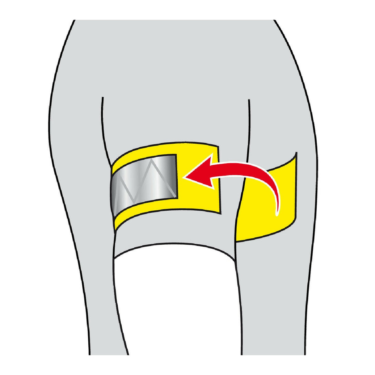 Fluoband 1 Lamp, Reflective Band - Yellow